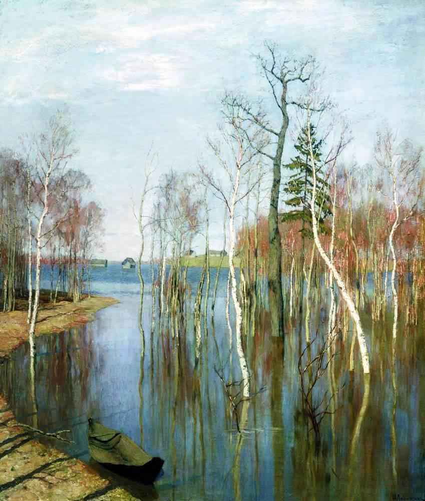 Сочинение: описание картины Левитана «Весна. Большая вода»