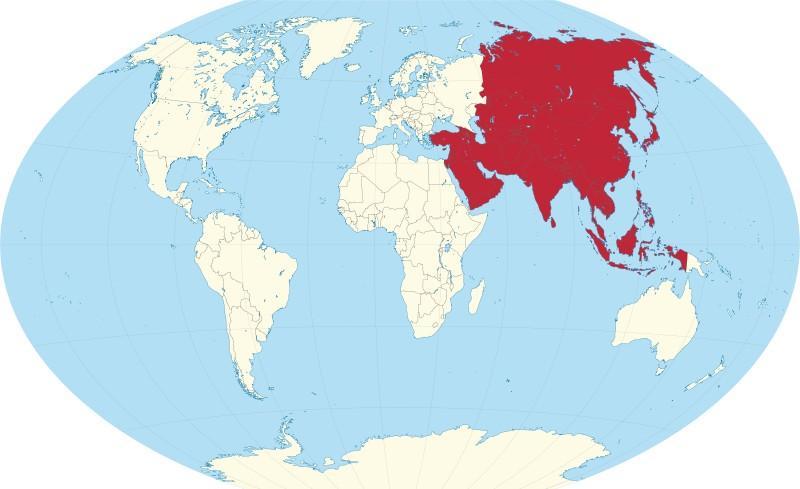 Крайние географические точки Азии: северная, южная, западная и восточная