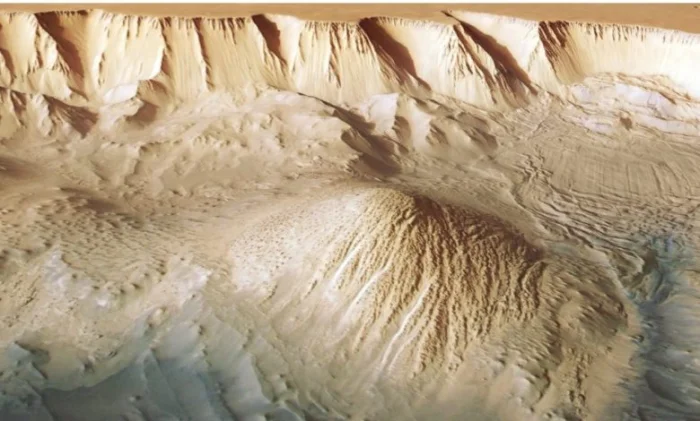 Mars Express показал детальные снимки марсианского каньона